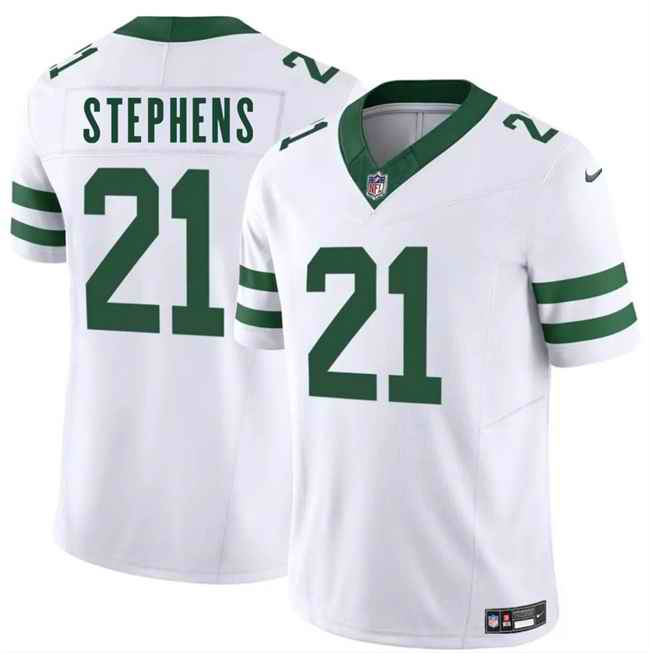 Men's New York Jets #21 Brandon Stephens White 2025 F.U.S.E. Vapor Untouchable Limited Stitched Jersey